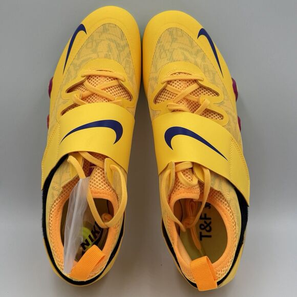 Nike Zoom Javelin Elite 3 Track Field Spikes Volt Yellow Mens Sz 11.5 FZ9649-800
